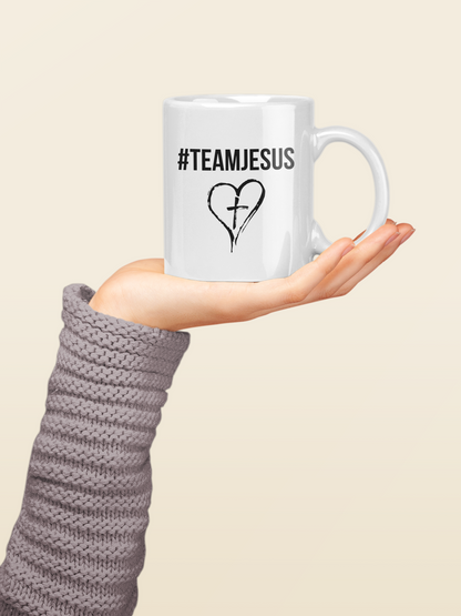 #teamJesus™ Heart & Cross Mug